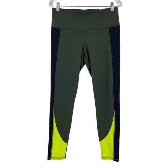 Under Armour Color Block Leggings Sz L - Picture 1 of 7